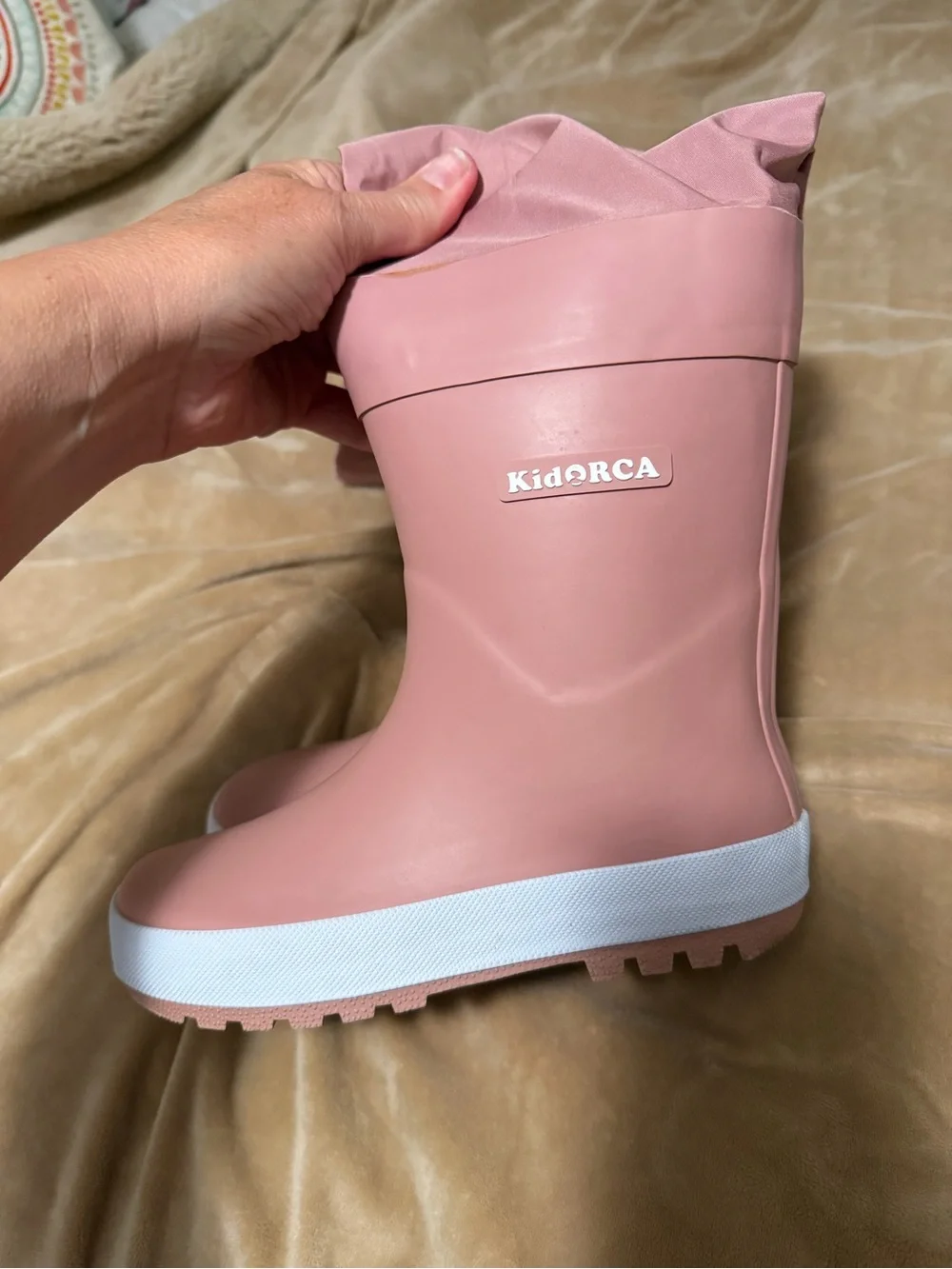 Kidorca Pink Waterproof Rain Boots Girls Size 12